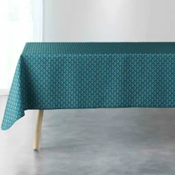 Nappe De Table|DOUCEUR D'INTERIEUR Nappe rectangulaire anti tache (150 x 240 cm) Artchic e Bleu