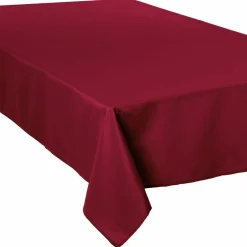 Nappe De Table|ATMOSPHERA Nappe rectangulaire anti tache (150 x 300 cm) Lina Rouge Bordeaux