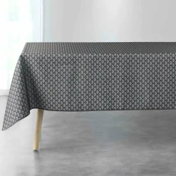 Nappe De Table|DOUCEUR D'INTERIEUR Nappe rectangulaire anti tache (150 x 240 cm) Artchic Gris Anthracite