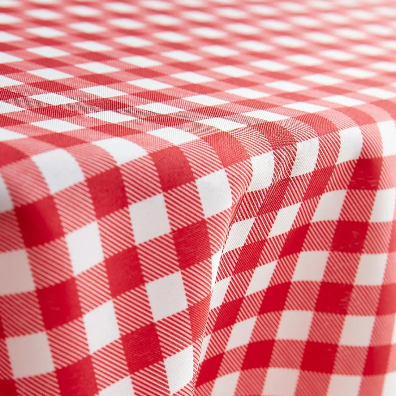 Nappe De Table|EMINZA Nappe rectangulaire anti tache (140 x 200 cm) Elise Vichy Rouge Vichy-rouge