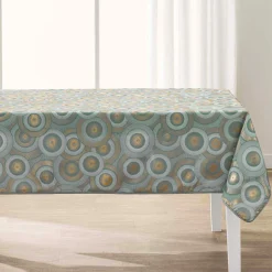 Nappe De Table|douceur d'intu017drieur Nappe rectangulaire antitache (145 x 240 cm) Eclipse Vert sauge