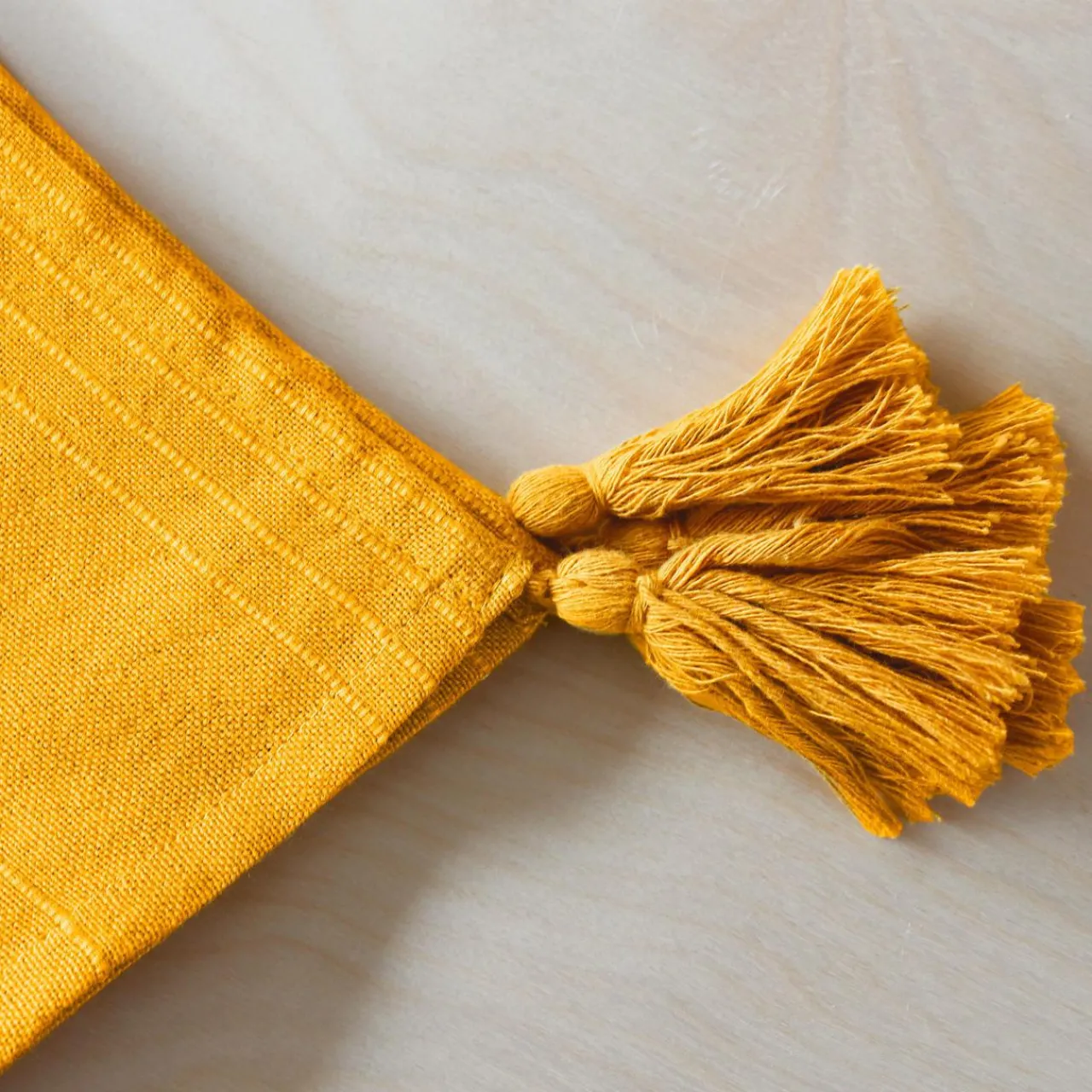 Nappe De Table|ENJOY HOME Nappe rectangulaire coton recyclé (140 x 240 cm) Bombay Jaune moutarde