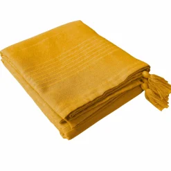 Nappe De Table|ENJOY HOME Nappe rectangulaire coton recyclé (140 x 240 cm) Bombay Jaune moutarde