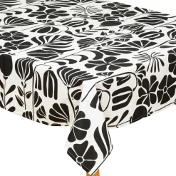 Nappe De Table|Atmosphera, cru017dateur d'intu017drieur Nappe rectangulaire coton (150 x 250 cm) Twist e Noir