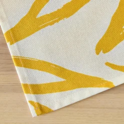 Nappe De Table|EMINZA Nappe rectangulaire coton enduit (150 x 250 cm) Galice Jaune moutarde