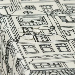 Nappe De Table|EMINZA Nappe rectangulaire coton enduit (150 x 350 cm) Home e Gris