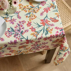 Nappe De Table|EMINZA Nappe rectangulaire coton enduit (150 x 350 cm) Margot Multicolore