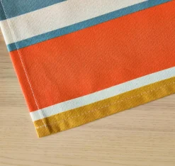 Nappe De Table|EMINZA Nappe rectangulaire coton enduit (150 x 350 cm) Mandarine Multicolore