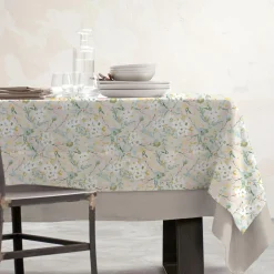 Nappe De Table|EMINZA Nappe rectangulaire coton enduit (150 x 350 cm) Ornella Multicolore