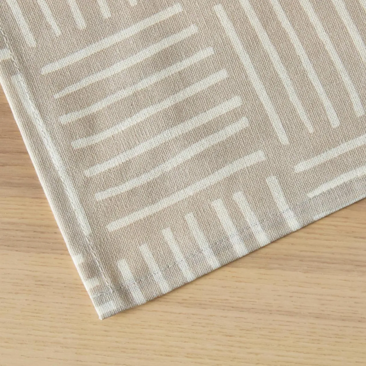 Nappe De Table|EMINZA Nappe rectangulaire coton enduit (150 x 250 cm) Paolo Beige