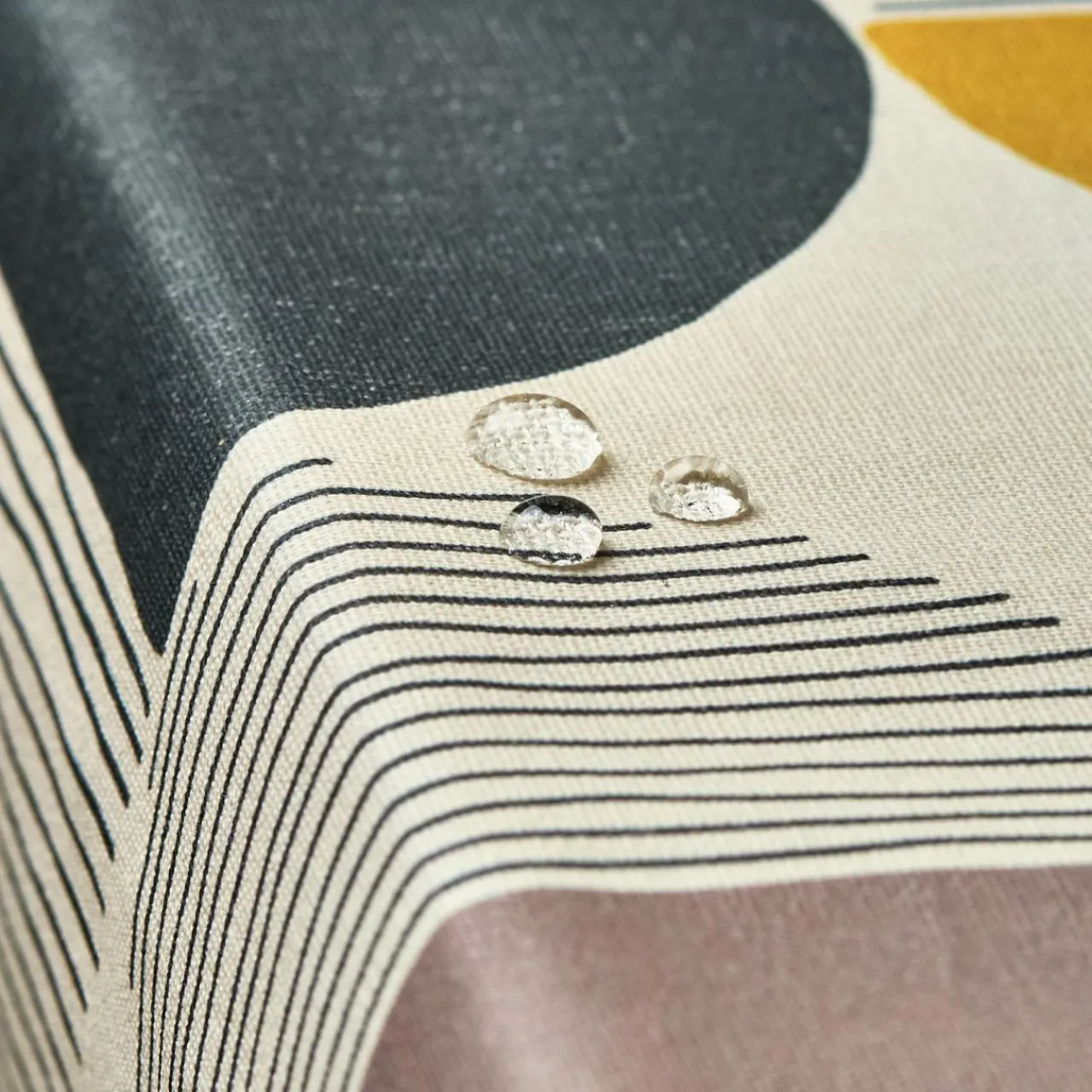 Nappe De Table|EMINZA Nappe rectangulaire coton enduit (150 x 250 cm) Harlem Multicolore