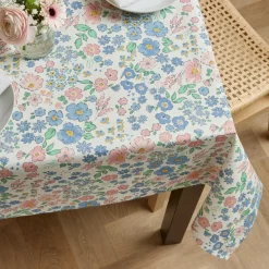 Nappe De Table|EMINZA Nappe rectangulaire coton enduit (150 x 250 cm) Corolle Multicolore