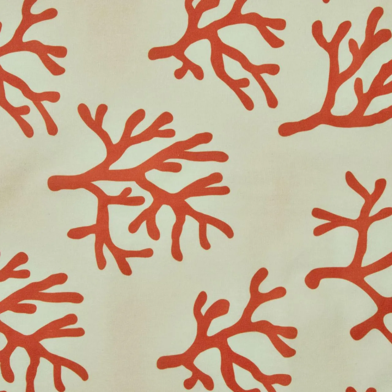 Nappe De Table|EMINZA Nappe rectangulaire coton enduit (150 x 350 cm) Moorea Corail Orange