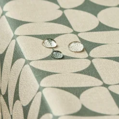 Nappe De Table|EMINZA Nappe rectangulaire coton enduit (150 x 250 cm) Sofia e Vert