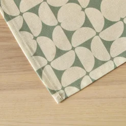 Nappe De Table|EMINZA Nappe rectangulaire coton enduit (150 x 250 cm) Sofia e Vert