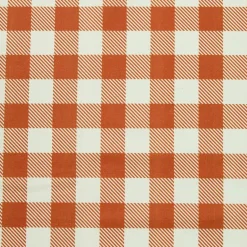 Nappe De Table|EMINZA Nappe rectangulaire coton enduit (150 x 250 cm) Vichy Terracotta