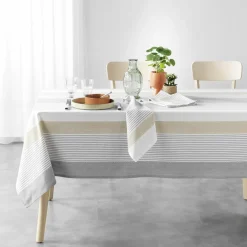 Nappe De Table|douceur d'intu017drieur Nappe rectangulaire coton tissé (140 x 240 cm) Iliade he Blanc