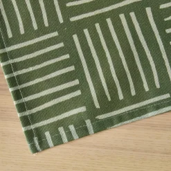 Nappe De Table|EMINZA Nappe rectangulaire coton enduit (150 x 350 cm) Paolo e Vert