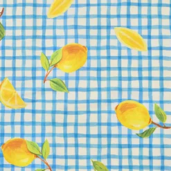 Nappe De Table|EMINZA Nappe rectangulaire coton enduit (150 x 350 cm) Menton e Bleu