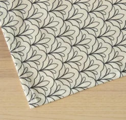 Nappe De Table|EMINZA Nappe rectangulaire coton enduit (150 x 350 cm) Clara e Gris