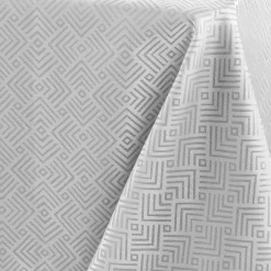 Nappe De Table|douceur d'intu017drieur Nappe rectangulaire enduite (140 x 250 cm) Azuline e Gris