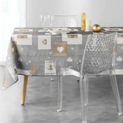 Nappe De Table|DOUCEUR D'INTERIEUR Nappe rectangulaire (L300 cm) Augustin e Gris