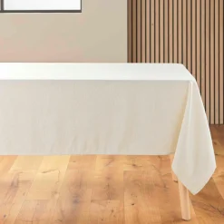 Nappe De Table|douceur d'intu017drieur Nappe rectangulaire lin (140 x 240 cm) Pauline Ecru