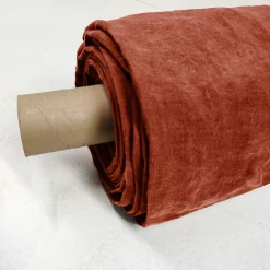 Nappe De Table|EMINZA Nappe rectangulaire lin lavé (170 x 250 cm) Louise Terracotta