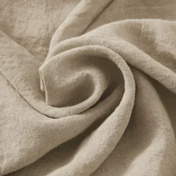 Nappe De Table|EMINZA Nappe rectangulaire lin lavé (170 x 250 cm) Louise Beige