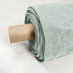 Nappe De Table|EMINZA Nappe rectangulaire lin lavé (170 x 350 cm) Louise Vert Eucalyptus