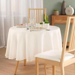 Nappe De Table|douceur d'intu017drieur Nappe Ronde (180 cm) Stella he Blanc
