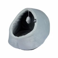 Panier, Coussin Et Plaid|LOVE STORY Niche d'intérieur avec jouet pour chat Sweet L35 cm Gris clair