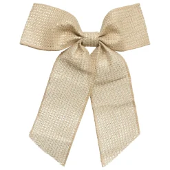 Décoration De Sapin|FEERIC LIGHTS Nœud de Noël en jute (H24 cm) Élégance Dé Or