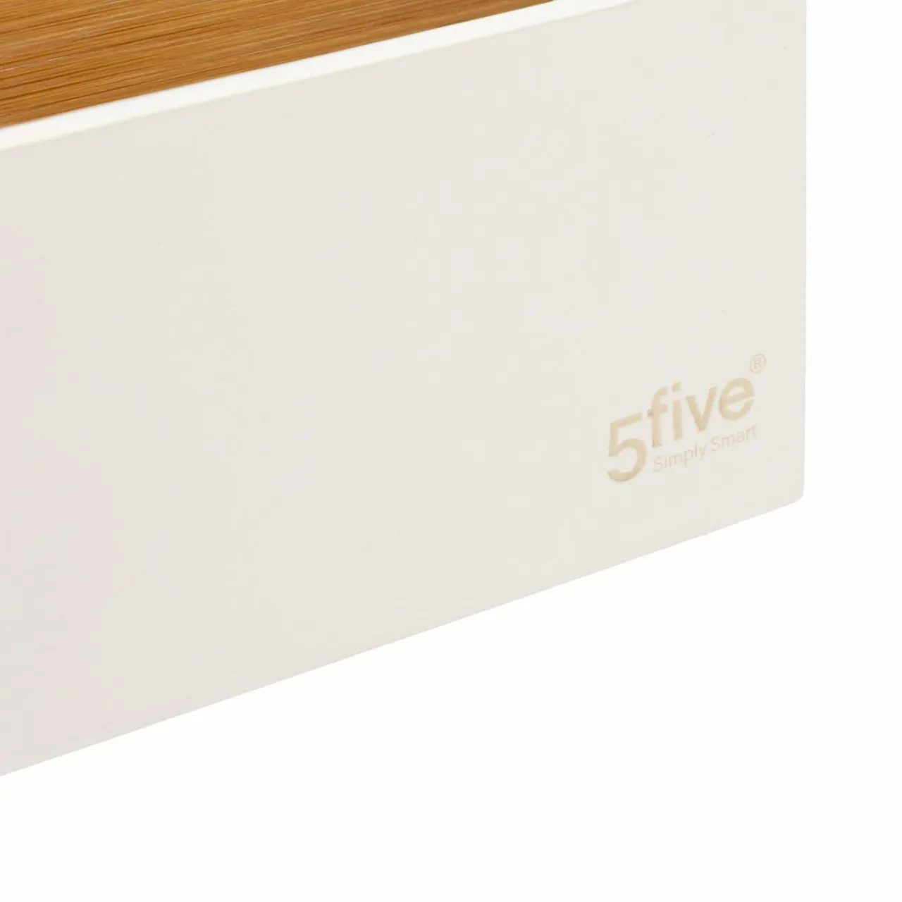 Panier Et Organisateur|Accessoire Salle De Bain|5 Five Simply Smart Organisateur de maquillage 5 compartiments Natureo Blanc