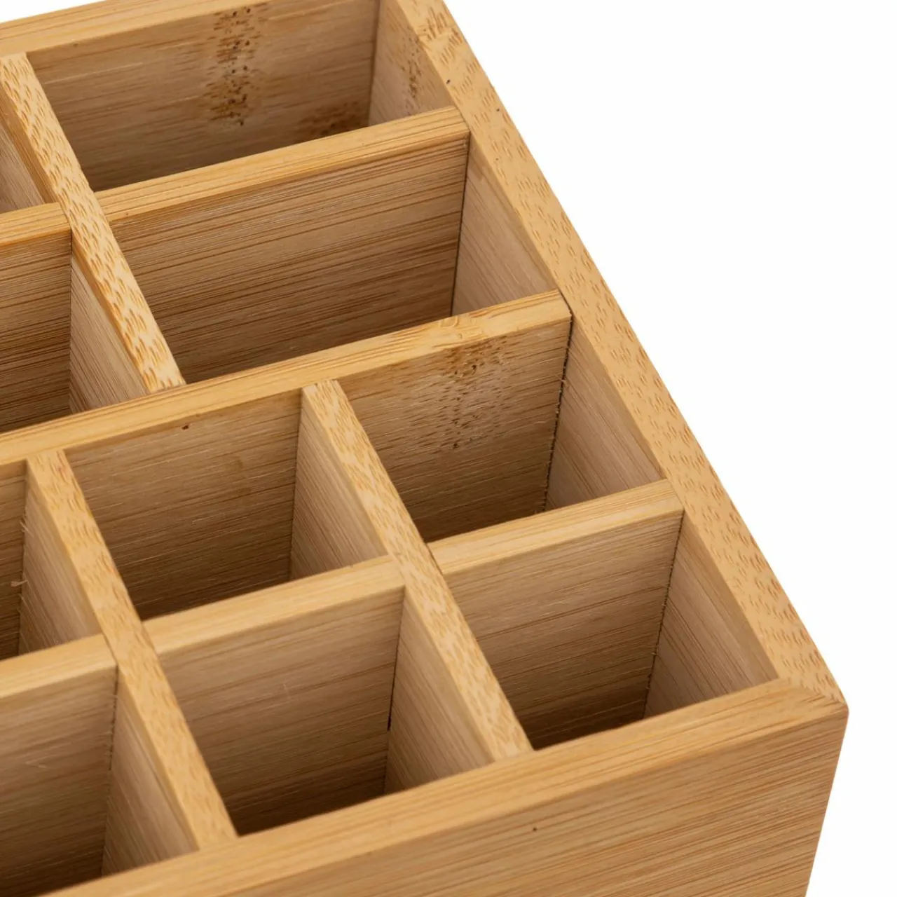 Panier Et Organisateur|Accessoire Salle De Bain|5 Five Simply Smart Organiseur Miroir 10 compartiments Bambou Naturel