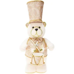 Père Noël, Animaux Et Personnage|KOOPMAN Ours de Noël déco (H39 cm) Majestueux musicien Or