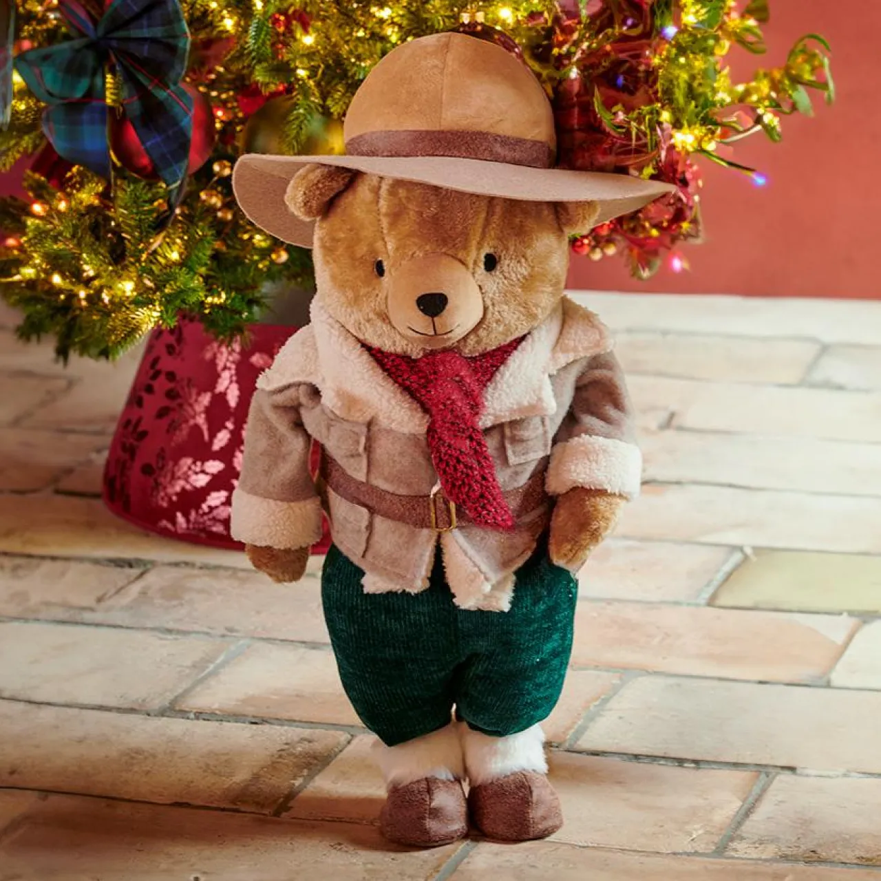 Père Noël, Animaux Et Personnage|KAEMINGK Ours de Noël décoratif (H60 cm) Misha d'Alaska Beige