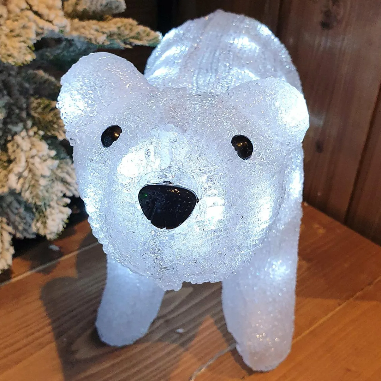 Déco Et Objet Lumineux|KAEMINGK Ours lumineux solaire 40 LED (H24 cm) Titouan Blanc froid