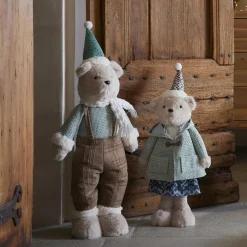 Père Noël, Animaux Et Personnage|KAEMINGK Oursonne des neiges (H53 cm) Gabrielle et vert clair Beige