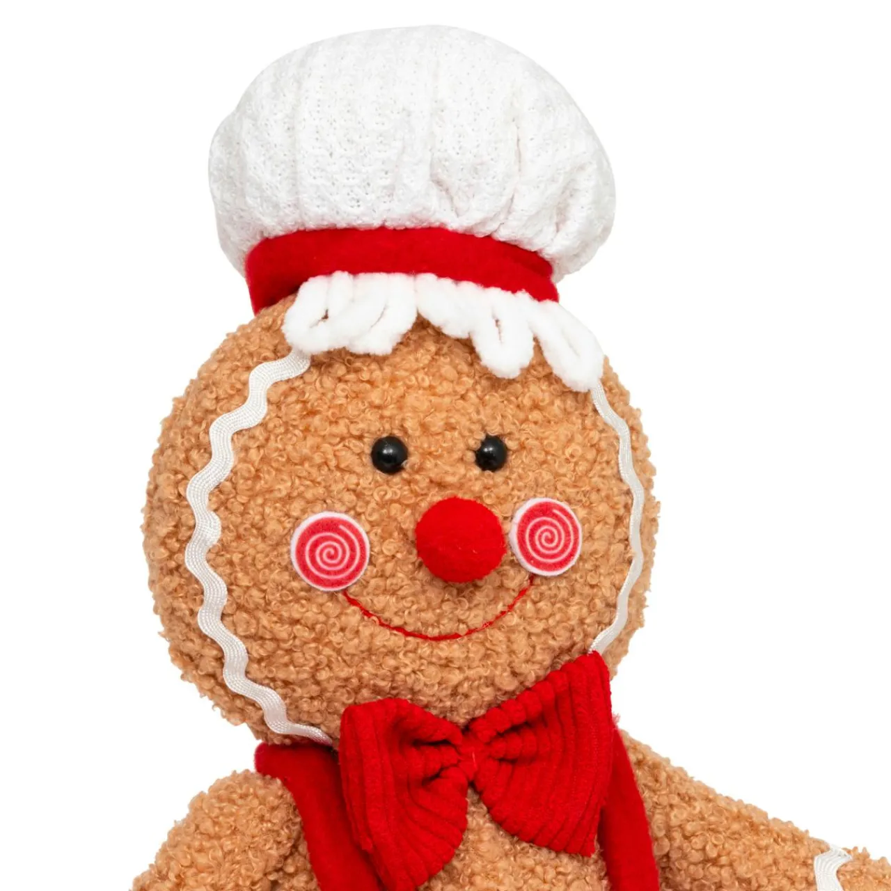 Père Noël, Animaux Et Personnage|JJA Pain d'épices assis (H43 cm) Petit cuistot Marron clair