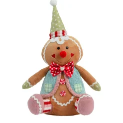 Père Noël, Animaux Et Personnage|KAEMINGK Pain d'épices décoratif assis (H40 cm) Johnny le Clown Multicolore