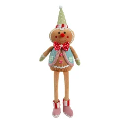 Père Noël, Animaux Et Personnage|KAEMINGK Pain d'épices jambes souples (H50 cm) Johnny le Clown Multicolore
