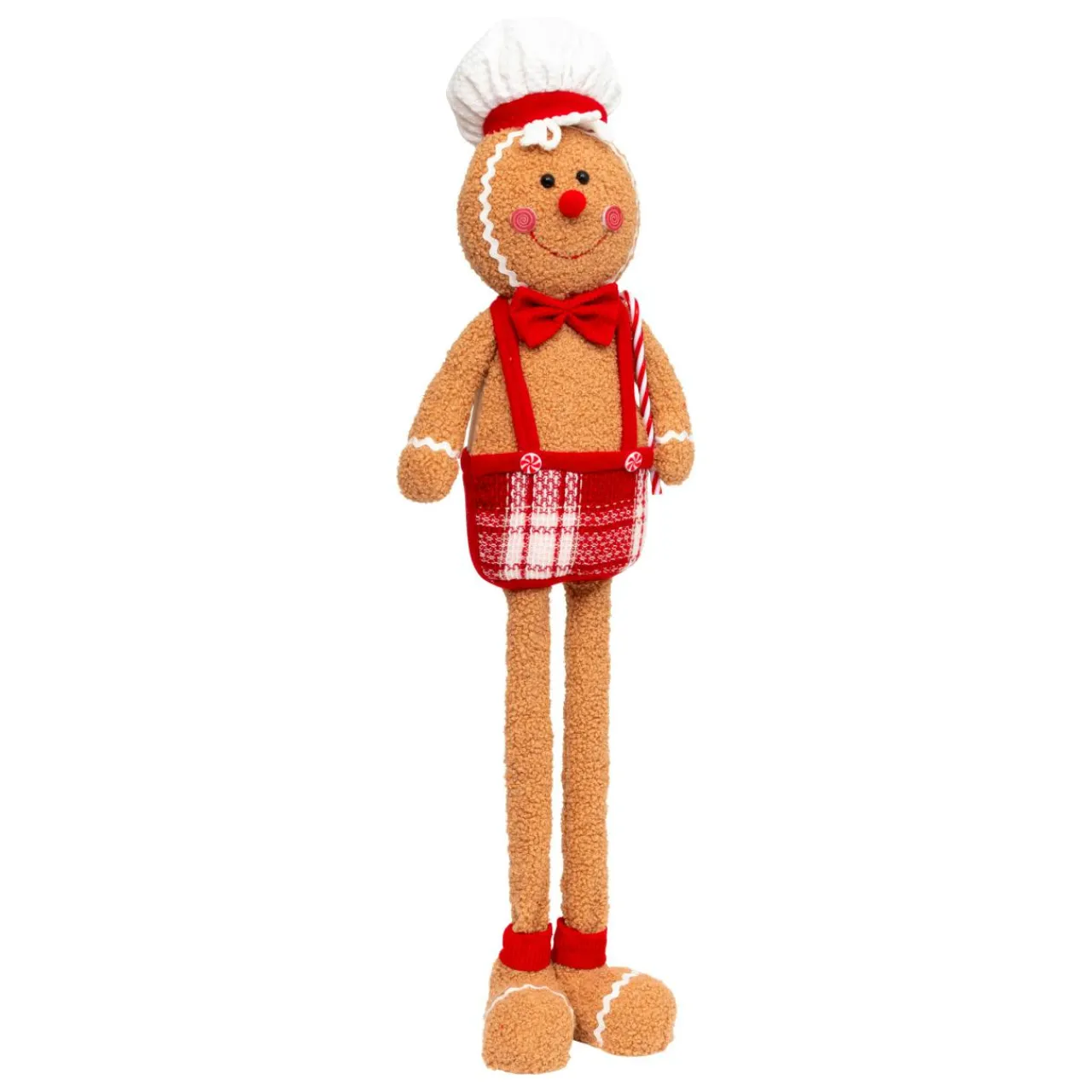 Père Noël, Animaux Et Personnage|JJA Pain d'épices jambes téléscopiques (H89 cm) Petit cuistot Marron clair