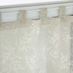 Voilage|DOUCEUR D'INTERIEUR Paire de voilages à passants (60 x 120 cm) Karla Taupe