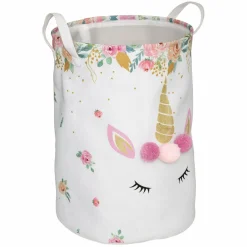 Rangement Enfant|Atmosphera createur d'interieur for kids Panier à jouets enfant (35 x 50 cm) Licorne Rose
