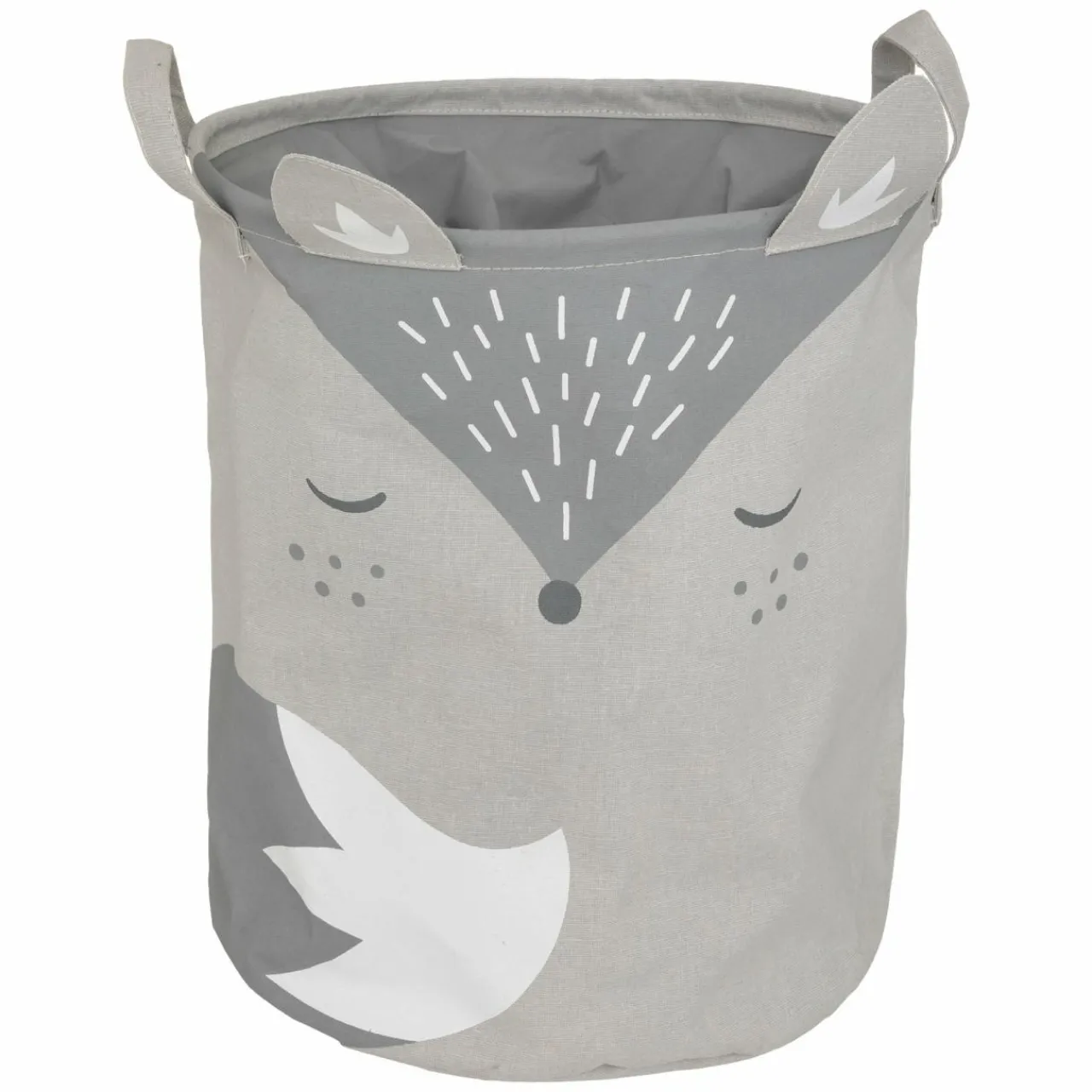 Rangement Enfant|Atmosphera createur d'interieur for kids Panier à jouets enfant (32 x 40 cm) Renard Gris