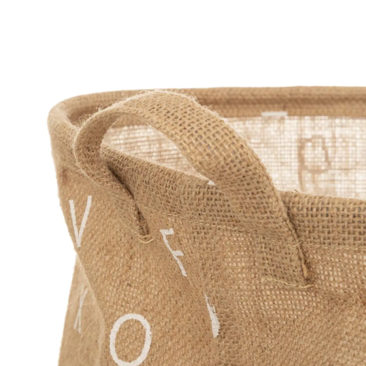 Rangement Enfant|Atmosphera createur d'interieur for kids Panier à jouets jute (35 x 49 cm) Alphabet Beige