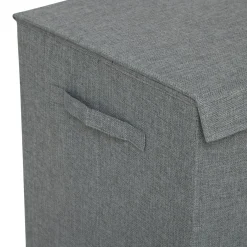 Panier Et Organisateur|Accessoire Salle De Bain|5 Five Simply Smart Panier à linge avec séparateur (H60 cm) Colors béton Gris