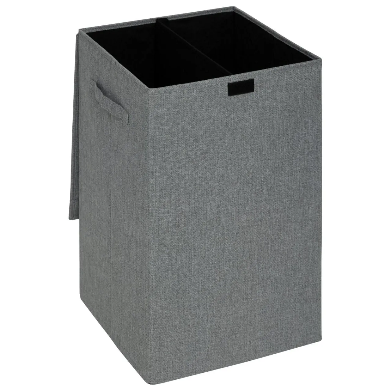 Panier Et Organisateur|Accessoire Salle De Bain|5 Five Simply Smart Panier à linge avec séparateur (H60 cm) Colors béton Gris