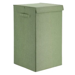 Panier Et Organisateur|Accessoire Salle De Bain|TENDANCE Panier à linge pliable (H60 cm) TissuFlex Vert